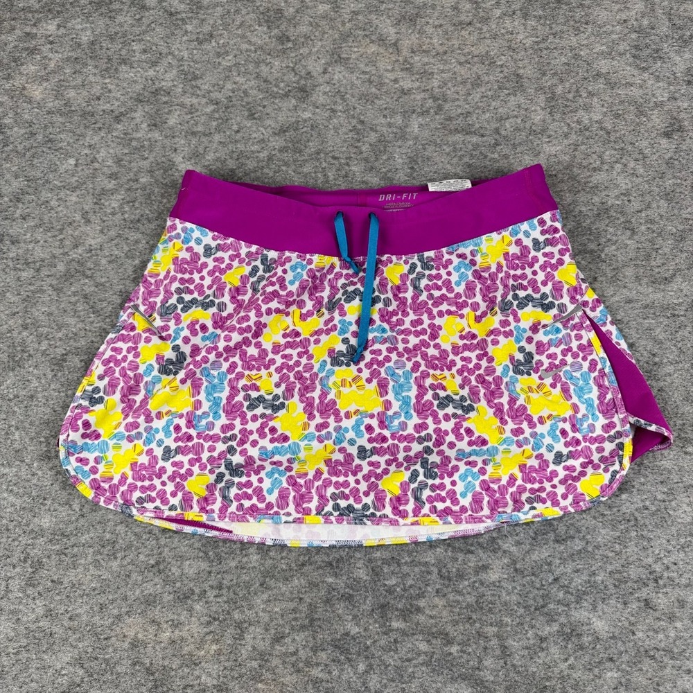 Nike Dri Fit Skort Skirt Polka Dot Purple Womens Small S